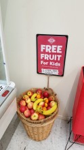 Free fruit while shopping